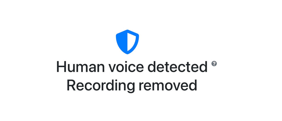 Human voices automatically deleted from Bird Monitor