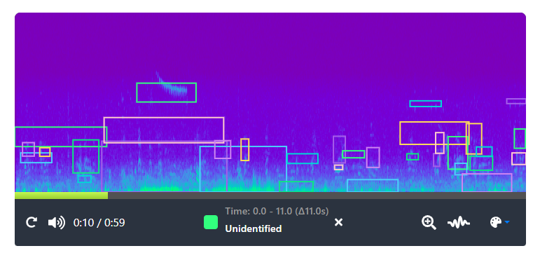 Audio bird monitoring available on DOC AI Cam
